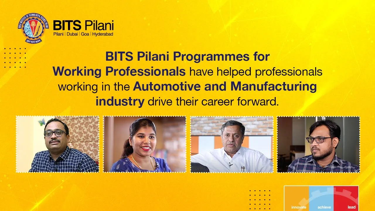 BITS Programs have helped professionals from Automotive & Mfg. industry drive their career forward.
